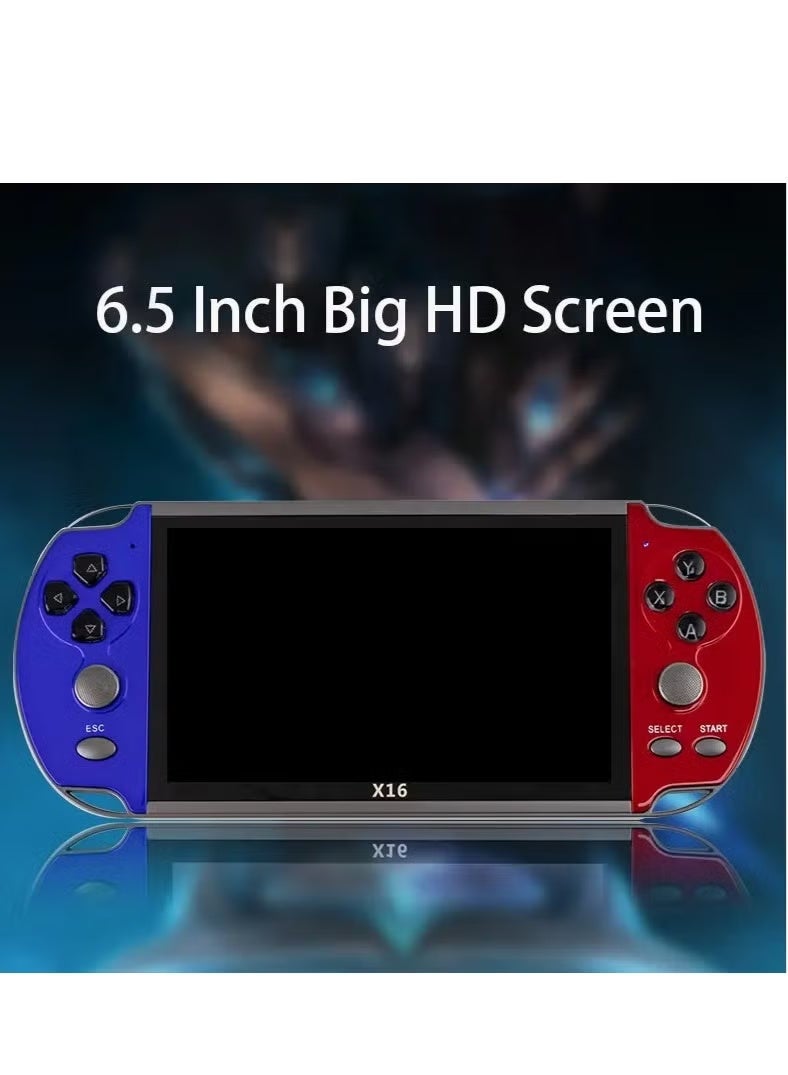 X16 Handheld Game Console – 6.5-Inch HD Display, 64GB Memory Card, Built-in Classic & Modern Games, Portable Gaming System for Kids & Adults, Retro & Modern Gaming Fun - Image 5